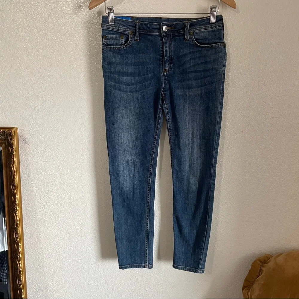 Acne Studios Bla Konst Slim Fit Denim Climb Stay Jeans Mid Rise Ankle